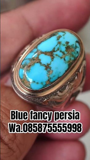 old Persian blue fancy turquoise stone