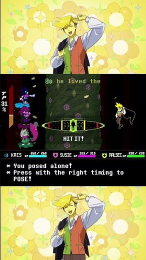 DELTARUNE Flower Man | KASA ENG Vocal Cover [FIXED, part1] with Lyrics | Boss Fight Footage
