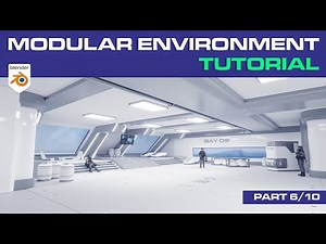 Blender TUTORIAL - Modular Environment (trim panels)