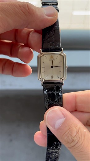 For Sale / 1988y Vintage SEIKO Credor 9579-5000 27mm Silver Date Quartz Men's Watch