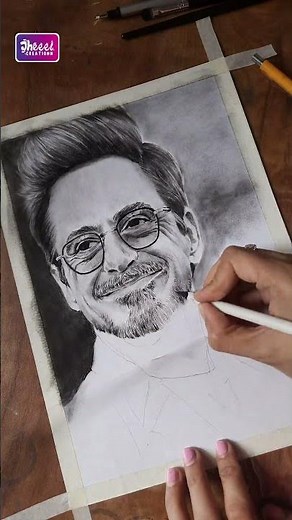 Realistic Tony Stark (Iron Man) Pencil Sketch | Robert Downey Jr. Drawing Art Tutorial