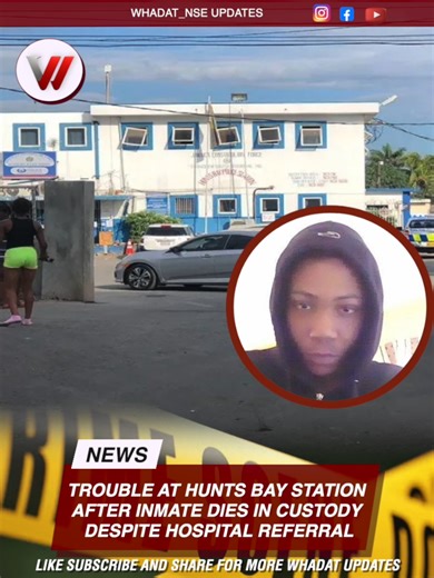 Trouble at Hunts Bay as Inmate Dies in Custody The sister of 24-year-old Tevin Foster has rejected official claims that her brother suddenly collapsed, raising serious concerns about the circumstances surrounding his death while in custody. In a post shared on social media, she alleged that there was an outbreak of tuberculosis and chickenpox at the detention facility and said Foster had been ill for an extended period, not just on the day of his death. She claimed that despite his deteriorating