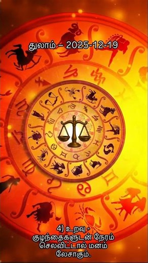 இன்றைய தின ராசிபலன் | துலாம் – 2025-12-19