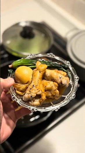 【鶏手羽元のさっぱり煮】 #鶏肉 #手羽元 #簡単ごはん #簡単レシピ #料理 #今日の晩ごはん #自炊男子 #自炊 #おうちごはん #cooking #coaching