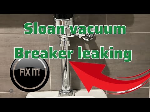 Sloan toilet vacuum breaker repair.