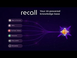 Recall.ai — Transform Your Browser into a Smart Knowledge Base
