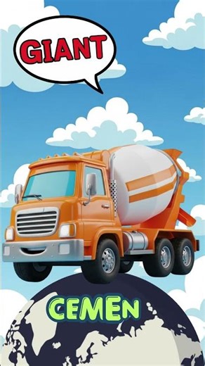 ⚡ Wow! Giant Cement Mixers in Action | Fun Truck Song for Kids 🚛