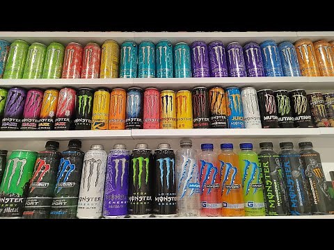 Moray_6z : + De 50 canettes ! Présentation de toutes mes canettes Monster Energy