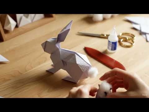 Detailed Origami Rabbit Model 🤯 Advanced Paper Folding Tutorial (Use if the design is complex)