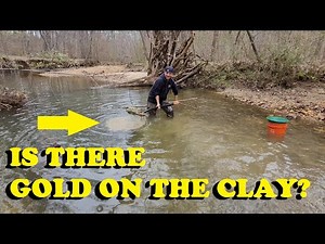 How much GOLD is stuck to this sticky grey clay?