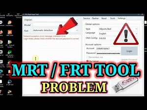 MRT / FRT Tool Login problem Solution