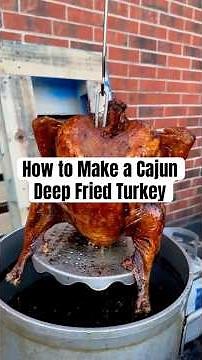 How to Make a Cajun Deep Fried Turkey #bbq #deepfriedturkey #holidayrecipes #turkeyrecipes #meat