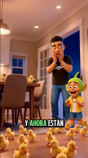 Larín finds the house full of ducklings. Where did they come from? 😱😂