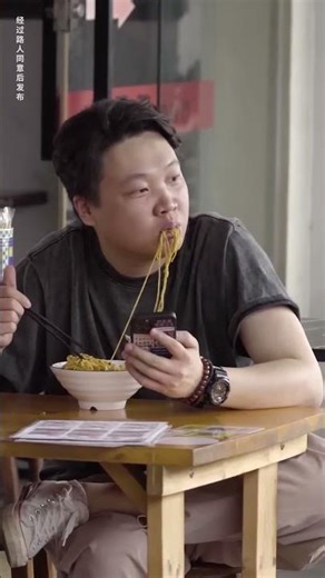 Voice acting for the handsome guy at the street stall, the guy eating noodles makes funny sounds,