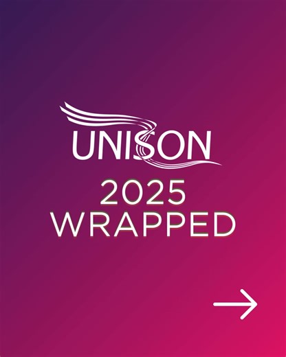 Your UNISON Wrapped 2025 📊💜 Thank you to all our members, activists, branches and staff for a fantastic year. Here's to a successful 2026. | UNISON