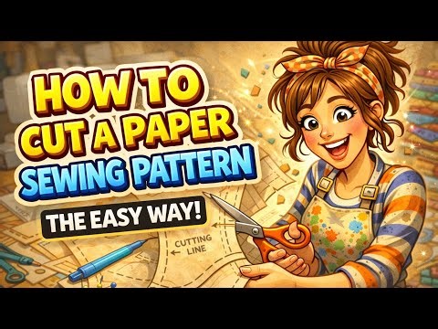 How to Cut a Paper Sewing Pattern ✂️ | Beginner Sewing Basics Made Easy