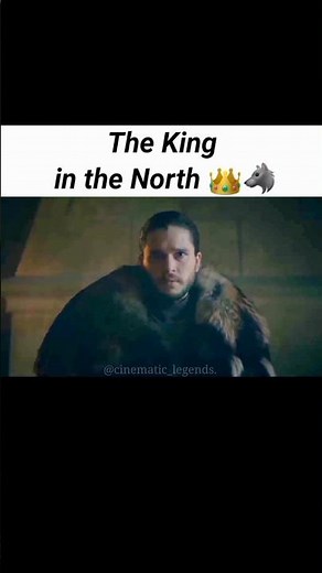 Jon Snow Crowned King in the North | Game of Thrones Best Iconic Scene 👑🐺 #jonsnow #kinginthenorth