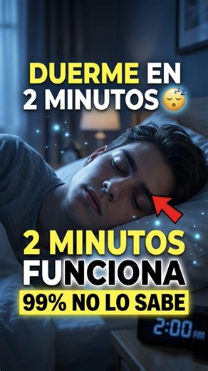 Duerme en 2 Minutos con Este Truco Mental | Técnica de Respiración para Dormir Rápido #insomnio