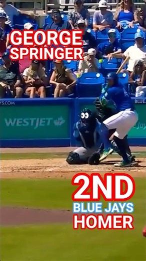 🚨 SPRINGER GOES YARD‼️ 💥⚾️🤯 | Blue Jays ST #shorts #baseball #highlights