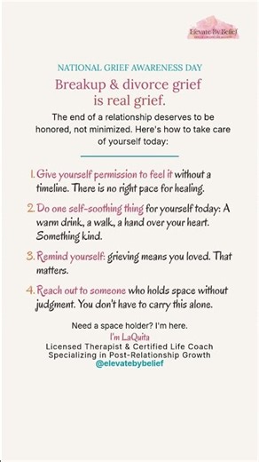 4 ways to cope with breakup grief today #SelfCareTips #Heartbreak #Healing
