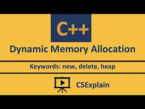3. Dynamic Memory Allocation (new & delete) C++