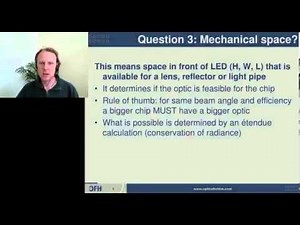 Writing specification for custom LED optic