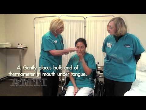 CNA Skills: Vital Signs- Temperature, Pulse, Respiration