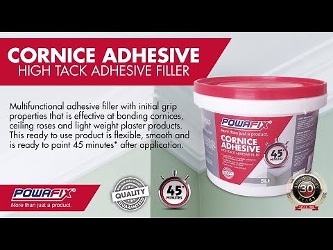 Powafix Cornice Adhesive Demo Video