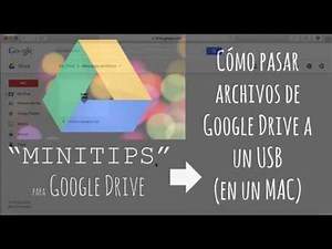 Cómo pasar archivos de Google Drive a un USB (Mac)
