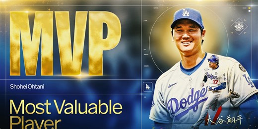 【4度目の満票受賞】大谷がナ・リーグMVPに輝く