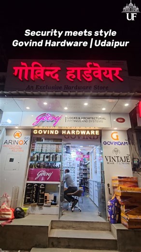 The Udaipur Frames on Instagram: "Your One-Stop Shop for Premium Hardware in Udaipur! 🛠️💎 From the latest fingerprint locks to exquisite door handles, Govind Hardware is where quality meets variety. ✅ Next-Gen Digital Locks ✅ Biometric Safes ✅ Designer Door Fittings ✅ Premium Kitchen & Bath Accessories 📍 Location: Ashwini Bazaar, Opp. ICICI Bank, Udaipur. Come visit us today and give your home the upgrade it deserves! 🚀 #theudaipurframes #udaipur #govindhardware #udaipurpromotion #promotion"