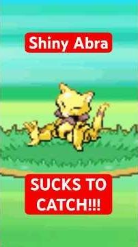 Barely Caught This Shiny Abra in Time #pokemon #shinypokemon
