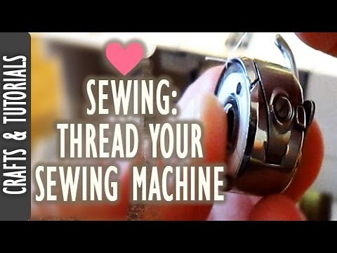 Sewing: How to Thread your Sewing Machine (Singer Simple)
