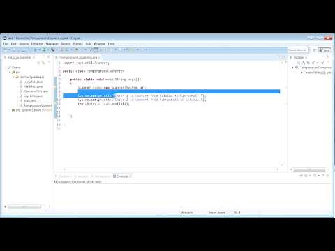 Java Program to convert temperature from Celsius to Fahrenheit and vice-versa PART 1