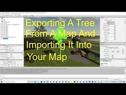 Giants Editor Tutorial | How To Get Trees Exported From A Map And Imported Into Your Map | FS19 Game