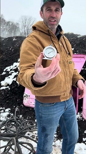 Using Compost Pile Heat. Low Tech Wins are the best! #compost #winter #lowbudget