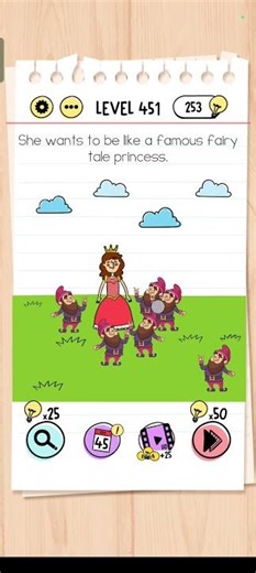 🧠 Brain Test Level 451 SOLVED! 🤯 Secret Genius Trick!