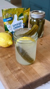 157K views · 876 reactions | Pickle Lemonade - say what!? 勒  My Superfood Lemonade + Bubbies pickle juice = a better-for-you summer sip that’s sweet, salty and surprisingly refreshing! Are YOU bold enough to try it? Recipe is in the comments! | BobbyParrish | Facebook
