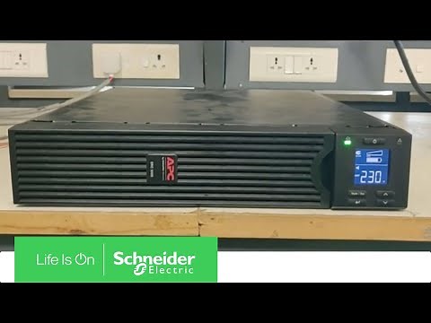 How to Set Battery Low Runtime Alarm in UPS SRC3KUXI Through Display | Schneider Electric Support