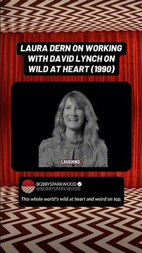 LAURA DERN ON WORKING WITH DAVID LYNCH ON WILD AT HEART (1990) #shorts