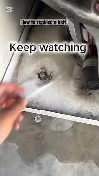How to remove and replace broken belt on Speed Queen washing machine. #repairing #washingmachine