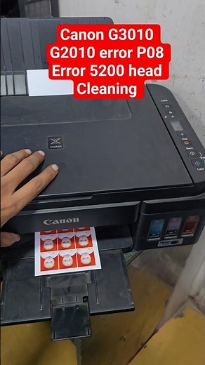 Canon G3010 G2010 error P08 Error 5200 head Cleaning #errorp08 #errorcode5200 #supportcord5200