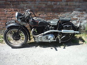 Royal Enfield 500 Model J 1939 first test ride after recommissioning.