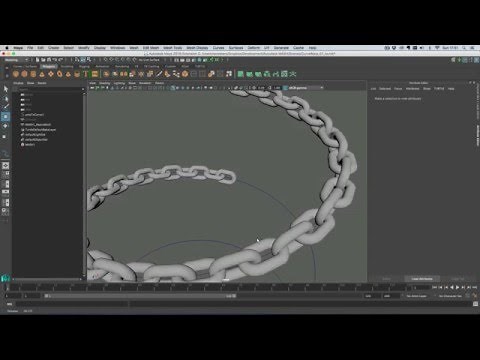 Maya 2016 Ext 2 Tutorial - Using MASH with CurveWarp