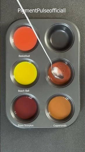 PigmentPulse Orange & Warm Tones Palette Swatch | Basketball to Coppersmith
