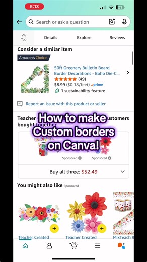 Create Custom Printable Classroom Borders in Canva