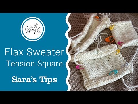 Flax Sweater Make Along - Knitting a tension square