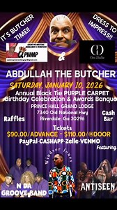 FANS, FAMILY AND FRIENDS, LETS GO, LETS GO, LETS GO!!!! IT’S COUNT DOWN TO ABDULLAH THE BUTCHER 85TH BIRTHDAY CELEBRATION WEEKEND ON JANUARY 9th & 10th 2026!!! ON JANUARY 10TH, IS THE Q&A AT THE WYNDHAM GARDEN HOTEL AT 1551 PHOENIX BLVD, COLLEGE PARK, GA @ 7:00 pm. COME ASK QUESTIONS ABOUT THE PRO WRESTLING CAREER OF THE MAD MAN FROM THE SUDAN, ABDULLAH THE BUTCHER, STU HART AND BRUISER BRODY!! MEMORABILIA, PHOTO OPS, ETC ON JANUARY 9th. AND, GUESS WHAT?? YOU DON’T WANNA MISS THIS ONE! ABDULLAH 