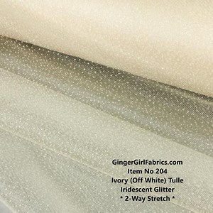 Ivory (almost Autumn) Iridescent Glitter Tulle: 62" Wide, 2-way Stretch, Item #204 - Etsy