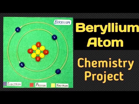 Beryllium Atomic structure/bohr model of Beryllium/chemistry project for exhibition/Kansal Creation